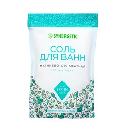 Соль для ванн дой-пак SYNERGETIC магниево-сульфатная, 1000 г