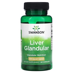 Swanson Печеночный Гландуляр - 500 мг - 60 капсул - Swanson