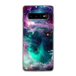 Силиконовый чехол Звездные облака на Samsung Galaxy S10