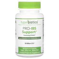 Hyperbiotics Pro-IBS Support, 30 миллиардов КОЕ, 30 вегетарианских капсул
