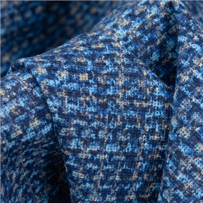 Ткань на отрез рогожка 150 см 35007/2 Пестроткань цвет синий
