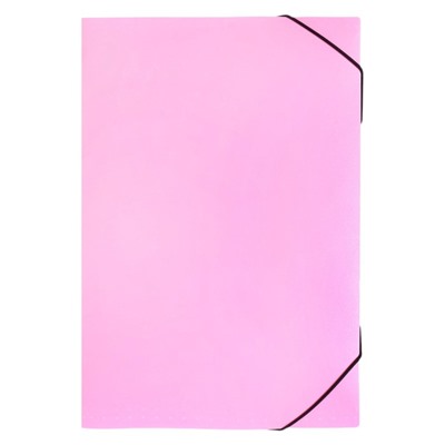 Папка картотека Calligrata Акварель 13 отдел. A4 пластик 0.7мм фламинго, черн.резинка