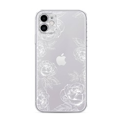 Силиконовый чехол Розы графика на iPhone 11