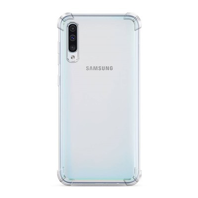 Противоударный силиконовый чехол Прозрачный на Samsung Galaxy A50