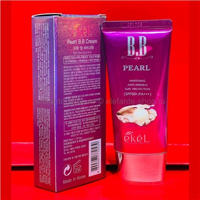 Тональный ВВ крем Ekel Whitening Anti-Wrinkle Sun Protection Pearl BB Cream SPF50+ PA+++ 50ml (125)