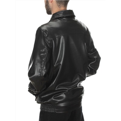 P2108 BLACK Куртка из эко-кожи мужская