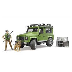 Bruder 02587 "Внедорожник Land Rover Defender" с фигуркой и собакой