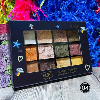 Палетка теней для век NUDE MAKEUP 12 Colors Eye Shadow #04 (125)