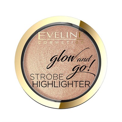 Eveline (8,5мл) Highlight Glow and Go! Хайлайтер запеченный № 02-GENTLE GOLD. (3)