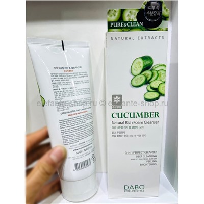 Пенка для умывания Dabo CUCUMBER Natural Rich Foam Cleanser 180ml (125)