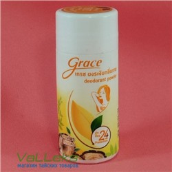 Дезодорант пудра-порошок от пота "Танака" Deodorant Powder Grace (желтый), 35 гр