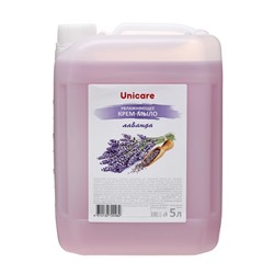 Увлажняющее крем-мыло " UNICARE "Лаванда, ПВХ, 5л
