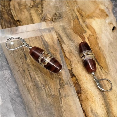 Серьги из муранского стекла BARK LS2693