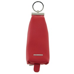 Ключник кожаный красный с кольцом Pratero K 21083-E