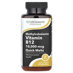 LifeSeasons Essentials, Methylcobalamin Vitamin B12, Berry, 10,000 mcg, 60 Quick Melts