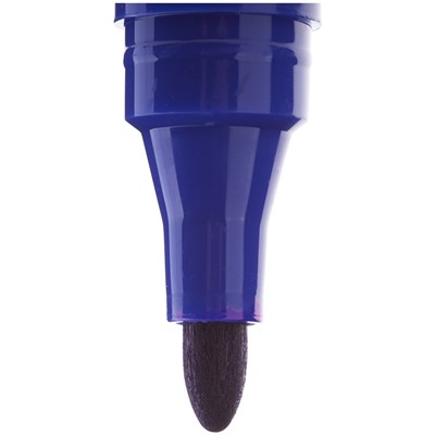 Маркер перманентный Crown "Multi Marker" синий, пулевидный, 3мм CPM-800