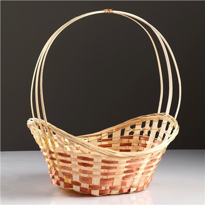 Корзина плетеная «Ладья», 36×27×13 см, бамбук