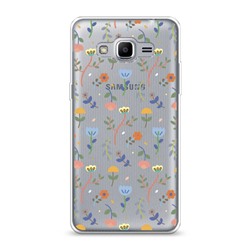 Силиконовый чехол Абстракция ростков на Samsung Galaxy J2 Prime 2016