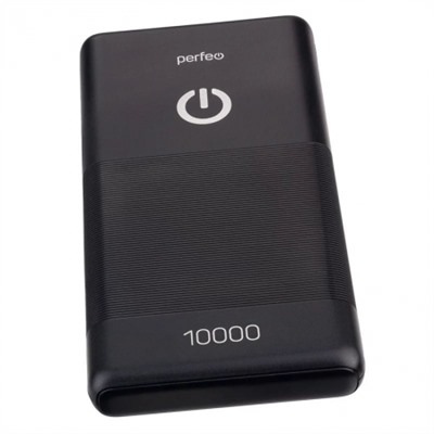 Зарядное устройство Perfeo Powerbank, 10000 мА/ч, 2.1A 2xUSB, черное (PF_B4296)