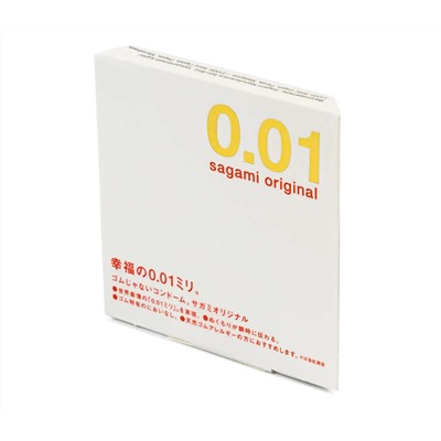 Sagami original 0.01, полиуретановые, 1 шт.