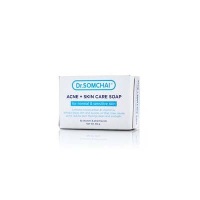 Мыло для чувствительной кожи против акне Dr Somchai 80 гр / Dr Somchai ACNE & Skin Care Soap for Sensitive Skin 80 gr