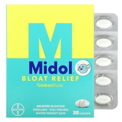 Midol Средство от вздутия живота, 30 капсул