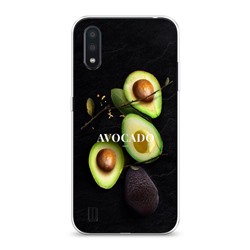 Силиконовый чехол Avocado fashion на Samsung Galaxy A01