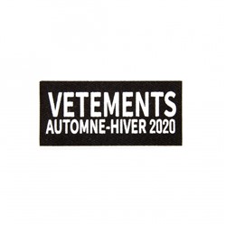 Нашивка VETEMENTS 6,5*3 см цвет черный