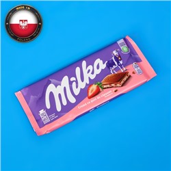 Молочный шоколад Milka Strawberry Yoghurt Chocolate, с клубничным йогуртом, 100 г