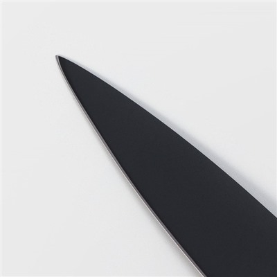 Нож кухонный универсальный Magistro Vantablack, длина лезвия 12,7 см, цвет чёрный