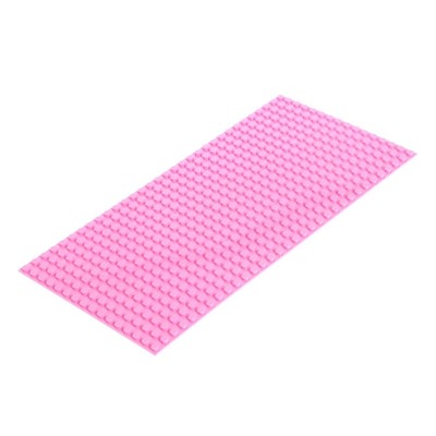 Пластина-основание для конструктора, 25,5 × 12,5 см, цвет розовый