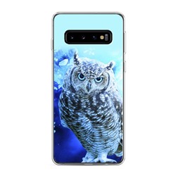 Силиконовый чехол Сова арт 7 на Samsung Galaxy S10