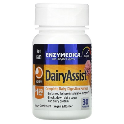 Enzymedica DairyAssist, 30 капсул