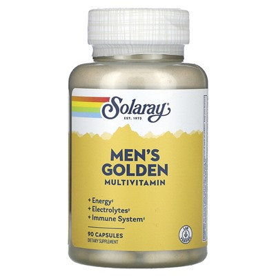 Solaray Мужские золотые мультивитамины, 90 капсул