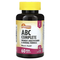 Sundance Vitamins ABC Complete, Женская мультивитаминная и минеральная формула, 60 капсул в оболочке