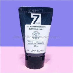 Пенка для умывания May Island 7 Days Secret Peptide 8 Plus Cleansing Foam, 30 мл (78)