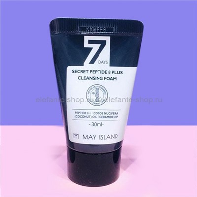 Пенка для умывания May Island 7 Days Secret Peptide 8 Plus Cleansing Foam, 30 мл (78)