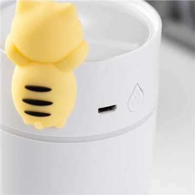 Ночник-увлажнитель "Котенок" LED 2Вт USB 260мл белый 7,5х7,5х12 см RISALUX