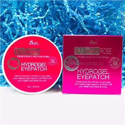 Гидрогелевые патчи с экстрактом болгарской розы EKEL Bulgarian Rose Hydrogel Eye Patch (125)