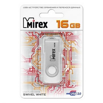 16Gb Mirex Swivel White (13600-FMUSWT16)