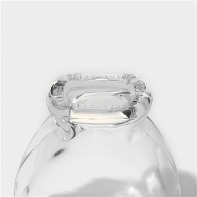 Набор стеклянных баночек для сыпучих продуктов с пробковой крышкой Доляна «Парфе. Сердце», 200 мл, 8×4×9,5 см, 12 шт