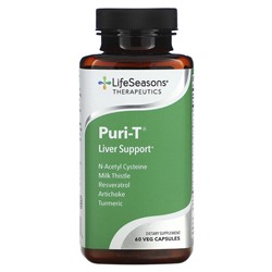 LifeSeasons Puri-T, Поддержка печени, 60 растительных капсул