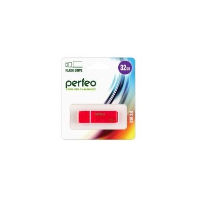 32Gb Perfeo C01G2 Red USB 2.0 (PF-C01G2R032)