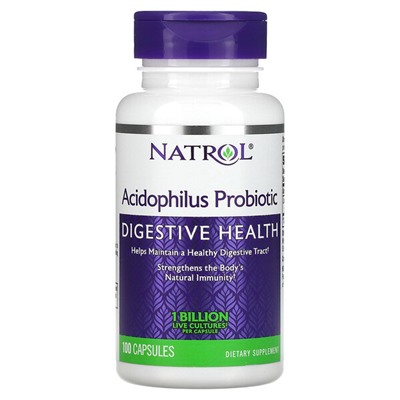 Natrol Ацидофилус Пробиотик - 1 Миллиард - 100 Капсул - Natrol