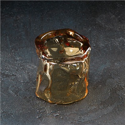 Стакан стеклянный Magistro IceBar. Gold, 250 мл, 8,5×8 см, цвет золотой