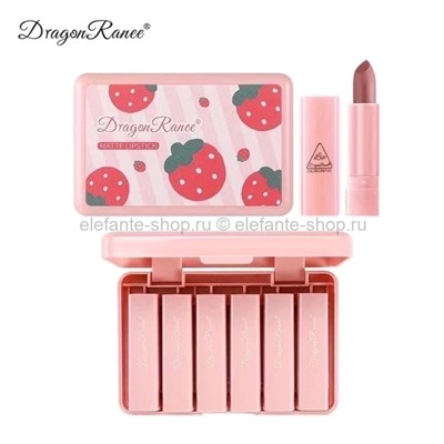 Набор помад Dragon Ranee Matte Lipstick 6 штук (106)