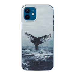 Силиконовый чехол Хвост кита на iPhone 12