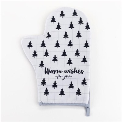 Варежка-прихватка Warm wishes, 20х27см, 100% п/э, МИКС