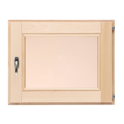 Окно, 40×50см, однокамерный стеклопакет, бронза,  из липы