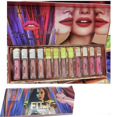 Набор матовых помад для губ FIT WE Nice Lipgloss, 12 штук